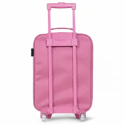 Felblauw kruis boven een nachtelijke straat Kinderkoffer - Roze klein -achterkant