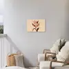Minimalistisch - Bloem - Bladeren - Beige Tuinposter op houten frame 2 cm dik klein -sfeer1