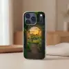 Poort - Planten - Zonsondergang Telefoonhoesje iPhone 17 Pro klein -sfeer2