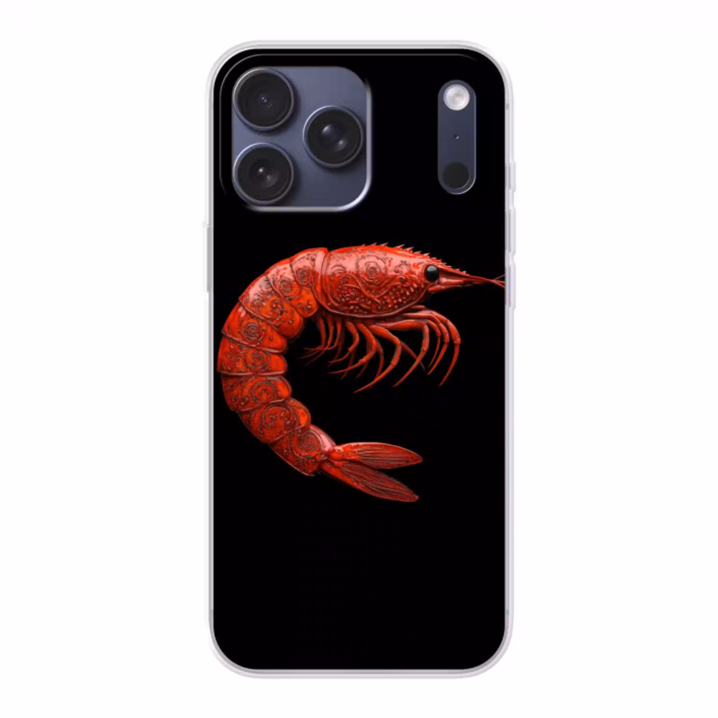 Garnaal - Rood - Dieren Telefoonhoesje iPhone 17 Pro Max klein -3d
