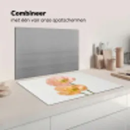 Papavers - Botanisch - Roze Inductie beschermer vinyl 3mm klein -wsfeer7_website
