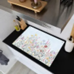 Weidebloemen - Illustratie - Kleurrijk Inductie beschemer met haakjes klein -sfeer1
