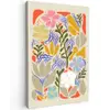 Abstract - Bloemen - Bladeren Tuinposter op houten frame 2 cm dik klein -3d
