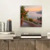 Middelandse zee - Sinaasappel - Heuvels - Zee aluminium wit klein -sfeer1