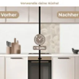 Lijnen - Waaier - Beige keuken achterwand 2 middel 865 -voor-na2_DE
