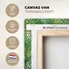 Mosgroen - Bladeren - Overlapping canvas 2cm xxl 828 -sfeer2