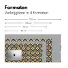 Patroon - Siertegel - Kleurrijk Muismat XXL klein 681 -sfeer5
