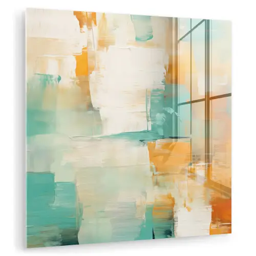 Kunst - Abstract - Blauw - Wit plexiglas 5mm klein -zzzproduct_nieuw