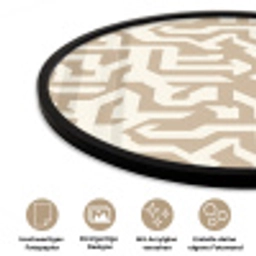 Modern - Abstract - Beige Fotolijst rond zonder passe partout klein 856 -closeup_DE