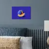 Meloen - Blauw - Oranje - Kunstzinnig poster papier klein -sfeer2