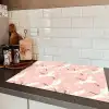 Kraanvogels - Bloesem - Roze Inductie beschermer vinyl 3mm klein 276 -sfeer3