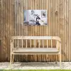 Half human, Half Coffee - Infuus - Koffie Tuinposter op houten frame 2 cm dik klein -sfeer4