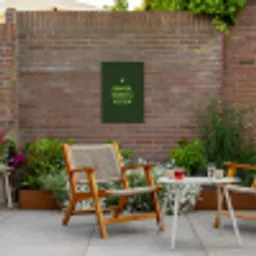 Donkergroen - Quote - Zon - Zomer Tuinposter op houten frame 2 cm dik klein -sfeer3