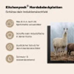 Boerderijdieren - Groep - Mist - Natuur - Rustiek Inductie beschemer met haakjes klein -ky-usp-de