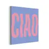 Ciao - Roze - Blauw - Golvend aluminium wit klein -3d