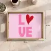 Love - Roze - Hart - Valentijn Dienblad Rechthoek middel -USP_Formaat