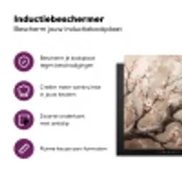 Bloesem - Takken - Schilderij - Beige - Serene Inductie beschermer vinyl 3mm middel -zzzzzzz-cc-usp