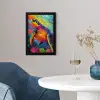 Koraal - Schildpad - Abstract - Water fotolijst zwart zonder passe partout klein -sfeer4