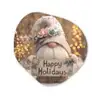 Kerst - Gnome - Bord - Kleurrijk Wandcirkel Organisch Forex 3mm klein -3d