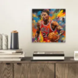 Basketbal - Verf - Kleuren - Rood aluminium wit klein -sfeer1