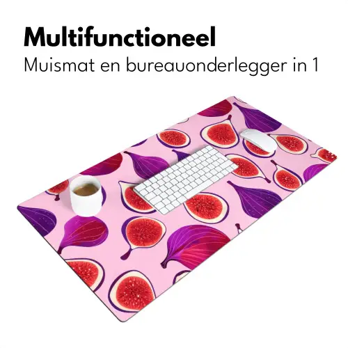 Vijgen - Roze - Paars Muismat XXL klein -sfeer4