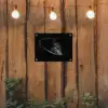 Paarden - Portret - Zwart - Dieren tuinposter los doek klein -sfeer1