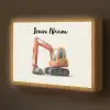 Graafmachine - Getekend - Oranje Light Box met batterij (Wandlamp kind) middel -z3d_website