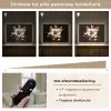 Bloem - Verf - Goud - Graffiti - Modern Light Box met batterij (Wandlamp) middel -USP_dimbaarNL