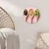 Ingrediënten - Lepels - Hout - Roze Wandcirkel plexiglas klein -sfeer5