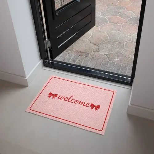 Welkom - Strik - Roze Deurmat klein -sfeer5