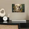Uil - Vogels - Bloemen - Natuur poster papier klein -sfeer1