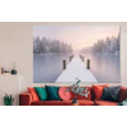 Steiger - Meer - Mist - Winter - Serene forex 5mm xxl -woonkamer