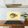 Stekels - Vis - Opgeblazen - Bruin keuken achterwand spatscherm klein -sfeer2