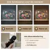 Vintage - Kleurrijk - Bloemen - Modern Light Box met batterij (Wandlamp) middel -USP_lichtkleurNL