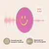 Smiley - Vrolijk - Roze Akoestische PET Vilt - Rond klein -USP_NL
