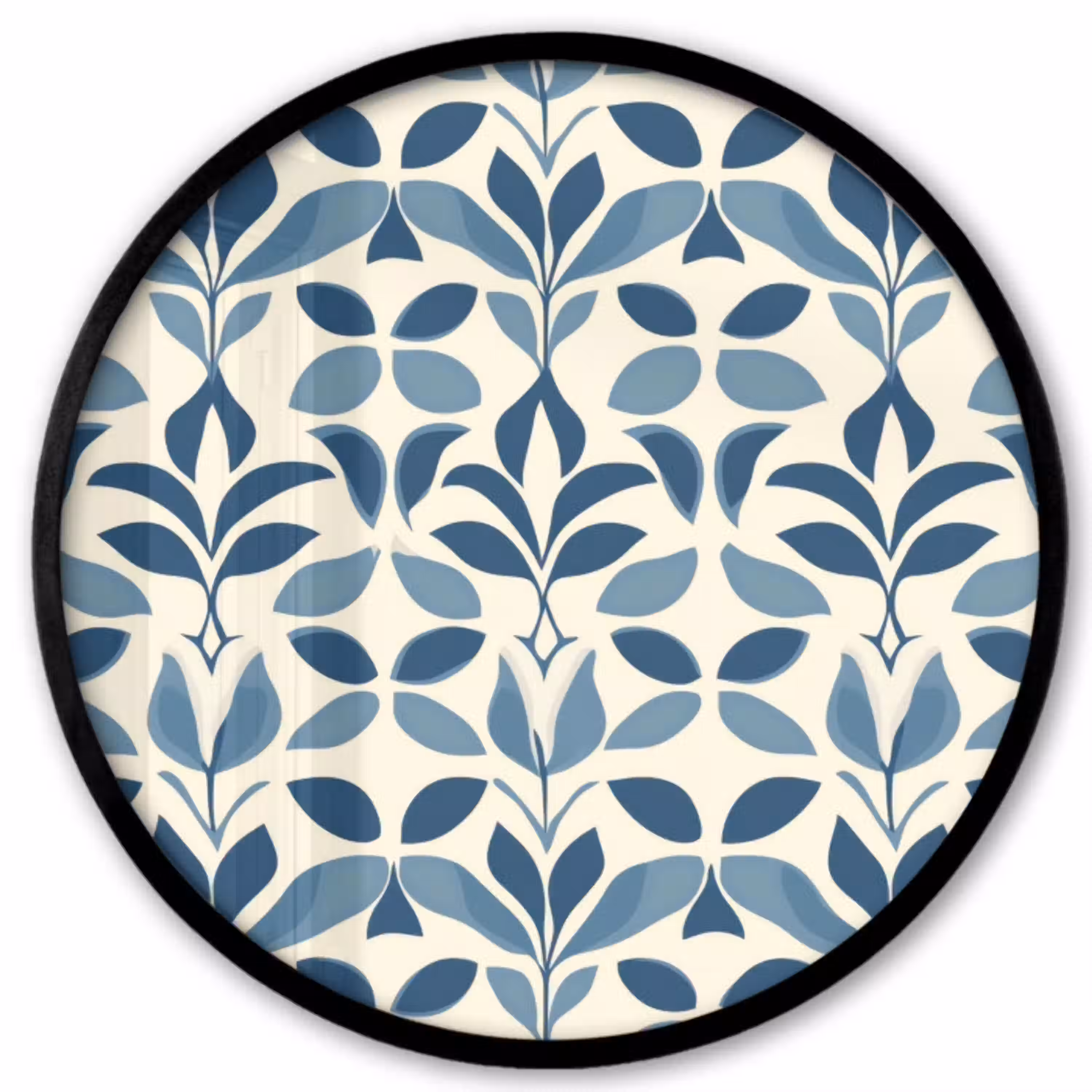 Flora - Modern - Blauw Fotolijst rond zonder passe partout klein 856 -3d