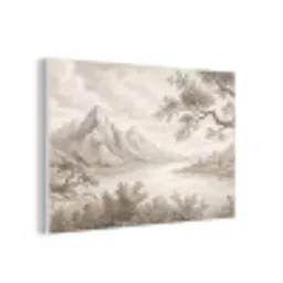 Landschap - Bergen - Meer - Natuur forex 5mm xxl -3d
