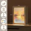 Modern - Abstract - Goud - Roze Light Box met kabel (Tafellamp) klein -USP_NL