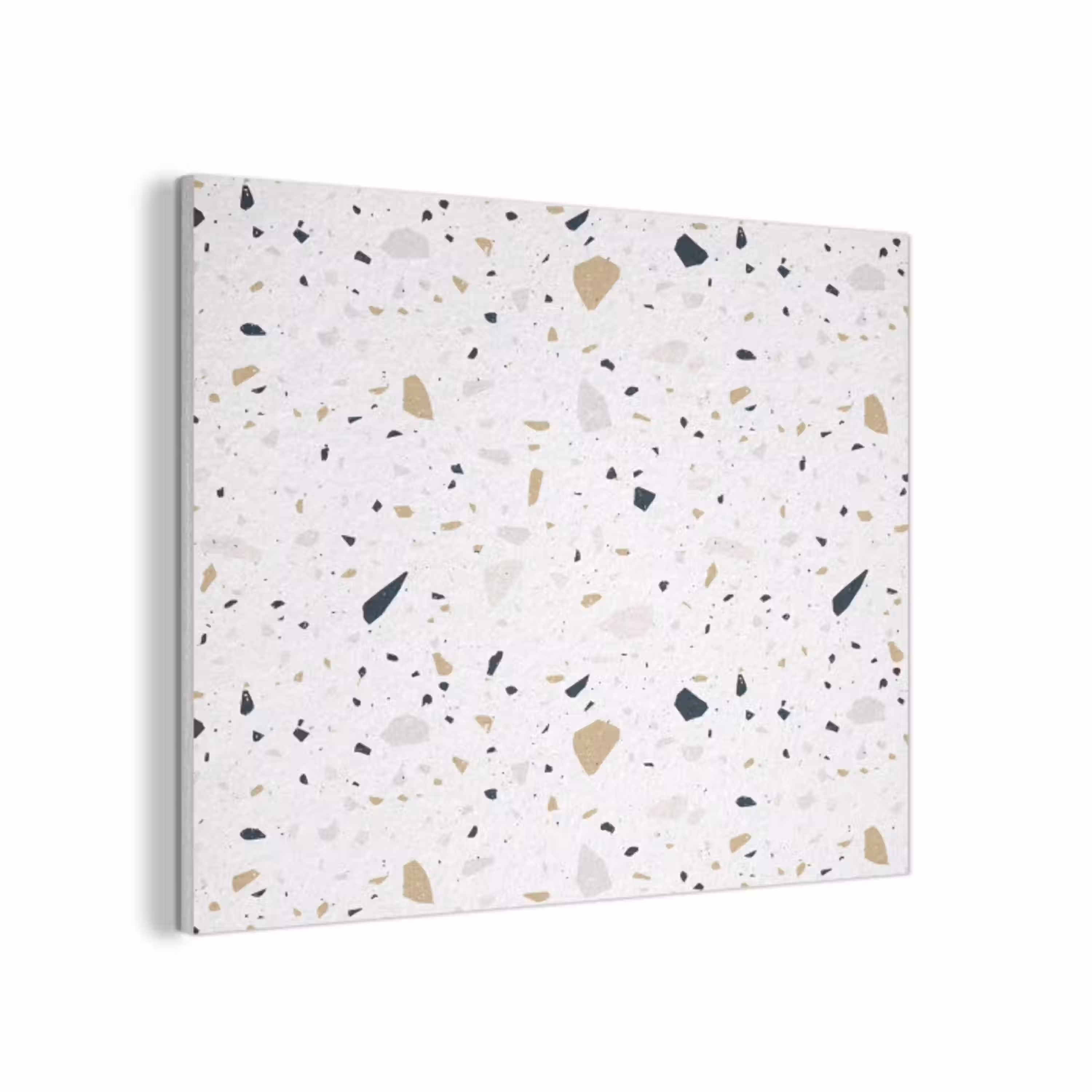 Terrazzo - Patroon - Wit - Neutraal PET vilt klein 837 -3d