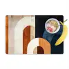 Abstract - Vormen - Donkerblauw Placemat vinyl groot -zzzproduct_Kitchenyeah-website