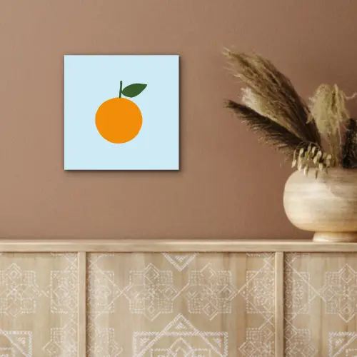 Fruit - Sinaasappel - Oranje aluminium wit klein -sfeer4