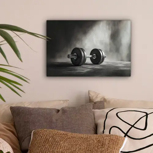 Halter - Gewichten - Zwart canvas 2cm klein -sfeer1