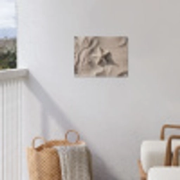 Strand - Zeester - Zand - Beige tuinposter los doek klein -sfeer8