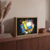 Graffiti - Sport - Volleybal - Bal Light Box met batterij (Wandlamp) middel -sfeer2