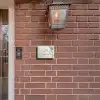 Lichtbeige met plant - Klassiek Naambord Rechthoek middel -sfeer7-rechthoek-S