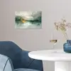 Groen - Modern - Abstract - Goud poster papier klein -sfeer3