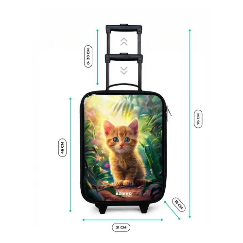 Kees kitten Kinderkoffer - Zwart klein -productfoto_formaten