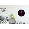 Flamingo - Roze - Neon - Licht Wandcirkel aluminium klein -kinderkamer