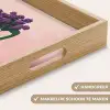 Stoel - Vaas - Bloemen - Geblokt Dienblad Rechthoek middel -USP_HandgreepNL