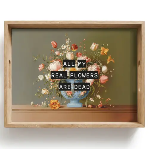 Bloem - Quote - Vintage - Art Dienblad Rechthoek middel -z3d_shopping